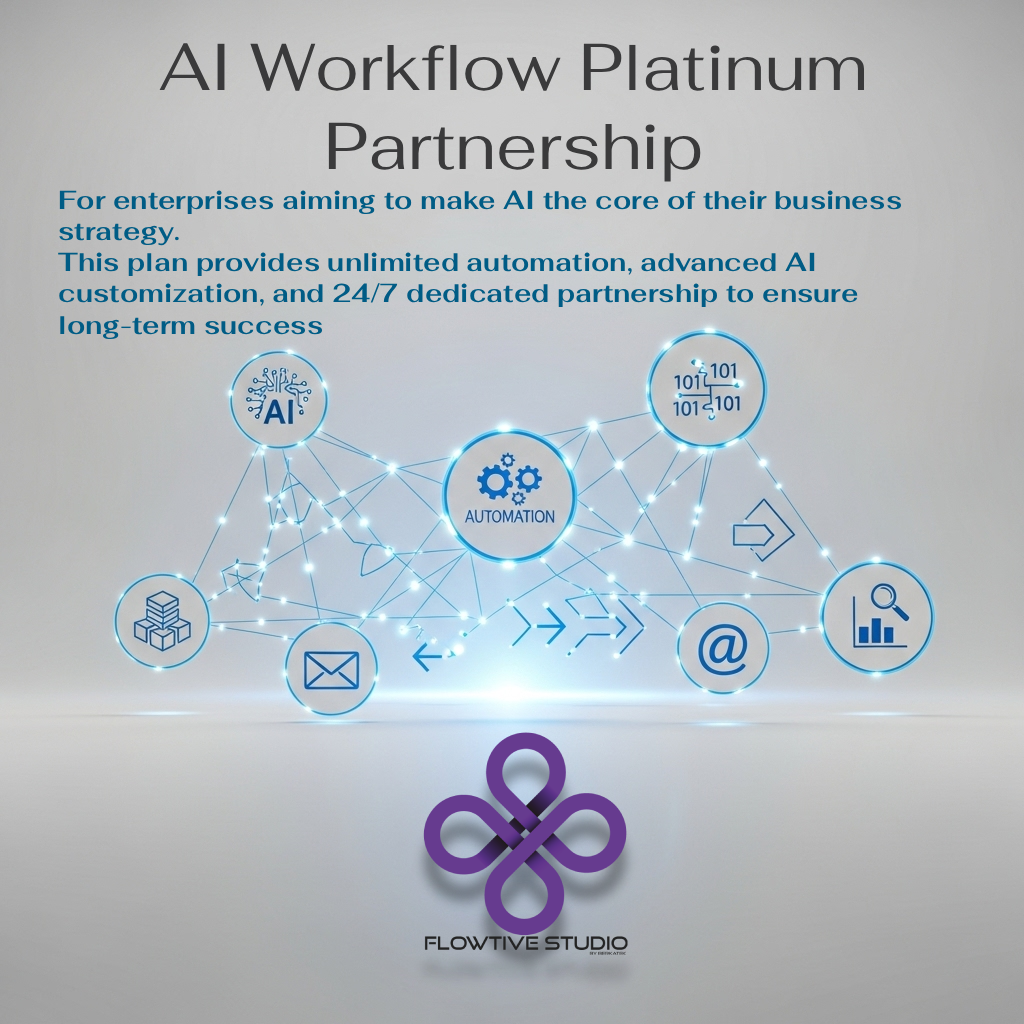 AI Workflow Platinum Partnership (Platinum Plan) - Montly